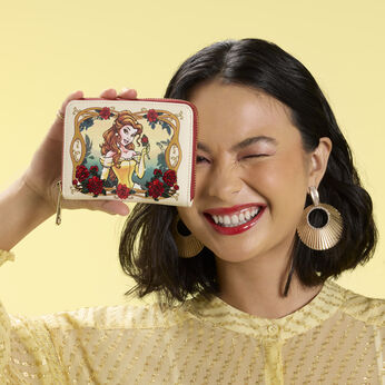 Beauty and the Beast Exclusive Belle Floral Zip Around Wallet, Image 2